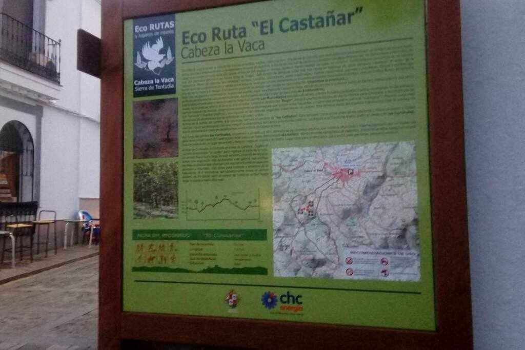 Casa con jacuzzi, sauna, bodeguita rociera y chimenea, de lujo Cabeza la Vaca Exterior foto